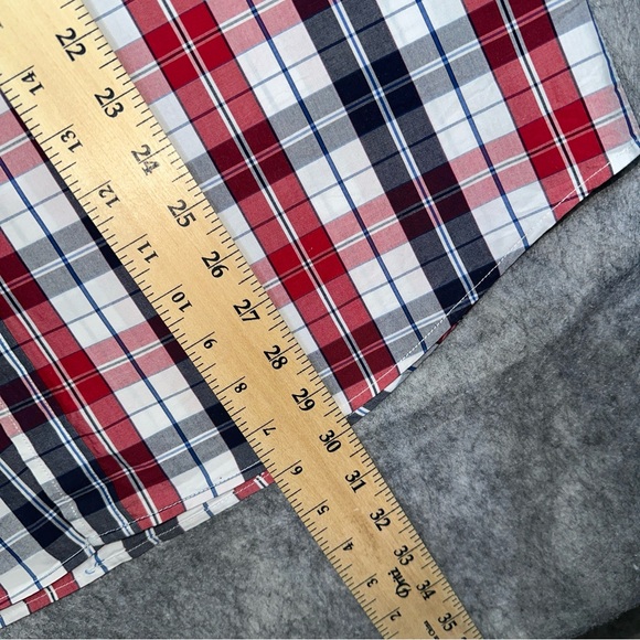 Double Pump Men’s Size Large Red White Blue Patriotic Button Down Long Sleeve - Picture 7 of 8